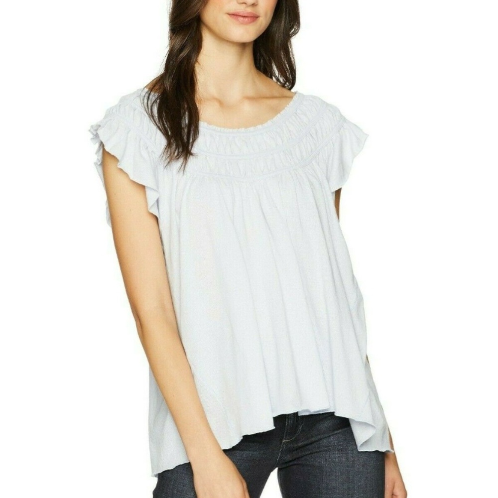 We the Free coconut gathered top size Large New! - Picture 1 of 8